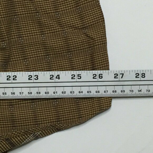 Daniel Cremieux Mens Button Up Long Sleeved Striped Shirt Brown Beige Size XL - Picture 10 of 10
